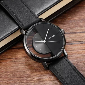 ساعت مچی مردانه TOMI: طراحی خاص با صفحه نیمه شفاف