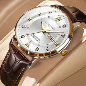 ساعت مچی مردانه FANSICHEN | ضد آب با تقویم دوگانه