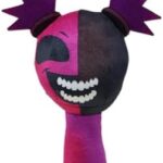 عروسک نرم ترسناک کارتونی Sprunki مدل Purple B – بالش کلکسیونی مناسب هدیه
