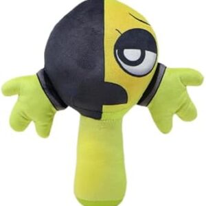 عروسک نرم ترسناک کارتونی Sprunki مدل سبز – کوسن کلکسیونی مناسب هدیه تولد و کریسمس