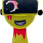 عروسک Sprunki Doll مدل B-garnold سایز 7.87 اینچ به همراه بالشتک‌های Sprunky Wenda & Gray