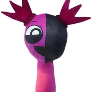 عروسک ترسناک نرم Sprunki مدل بنفش – بالش کلکسیونی مخصوص طرفداران کارتون و سبک هارور