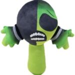 عروسک ترسناک نرم Sprunki مدل Green B – کوسن کلکسیونی فانتزی برای طرفداران کارتون و ژانر هارر