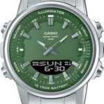 ساعت مچی مردانه کاسیو Casio AMW-880D-3AVDF سبز با بند استیل