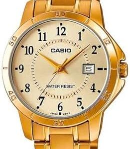ساعت مچی زنانه کاسیو طلایی مدل Casio LTP-V004G-9B با صفحه طلایی
