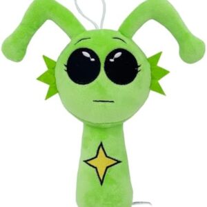 عروسک Sprunki Glimmer مدل Horror Game سایز 7.87 اینچ به همراه کوسن‌های Sprunky Wenda و Gray