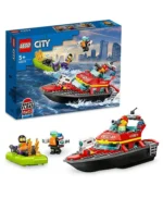 لگو قایق آتش نشانی سیتی کد 60373 | LEGO City 60373