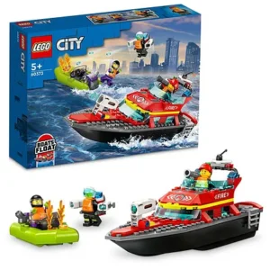 لگو قایق آتش نشانی سیتی کد 60373 | LEGO City 60373