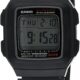 ساعت دیجیتال یونی‌سکس کاسیو مدل F-201WA-1ADF با صفحه خاکستری و بند مشکی