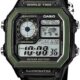ساعت مردانه کاسیو Casio AE-1200WHB-1BVDF با صفحه سبز/طوسی و بند مشکی