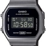 ساعت مچی دیجیتال CASIO Vintage مشکی استیل با تقویم و کرنومتر
