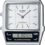 ساعت مچی مردانه کاسیو Casio AQ-800E-7A سفید با بند استیل