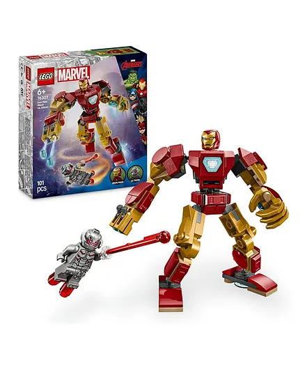 LEGO Marvel Iron Man Mech vs. Ultron – نبرد سازه‌ای ابرقهرمانی