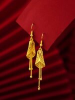 گوشواره آویز زنجیری منگوله‌دار مدل Chain Tassel — 1 جفت (2 تکه)