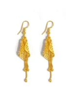 گوشواره آویز زنجیری منگوله‌دار مدل Chain Tassel — 1 جفت (2 تکه) - Image 2