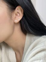 گوشواره میخی Cubic Zirconia Decor — ست 3 تکه - Image 2