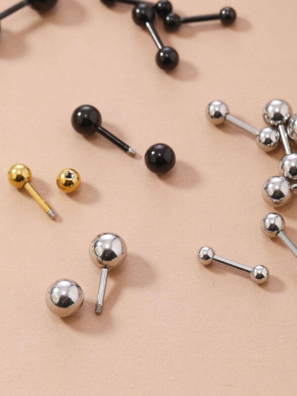 ست 12 تکه گوشواره میخی مدل Ball Decor - Image 3