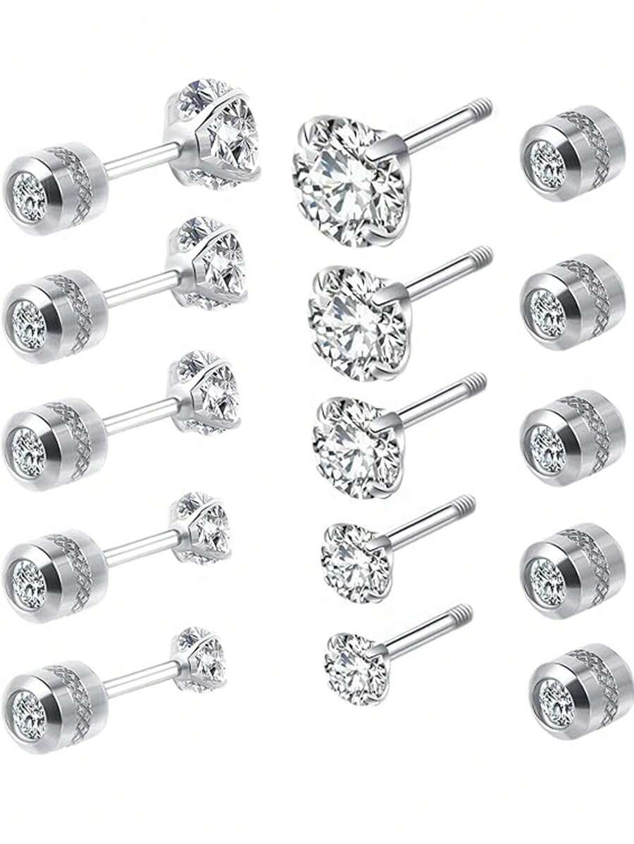 1698687755748733f2c24750b2da75131bd94311a6_thumbnail_900x.jpg گوشواره مدل Titanium Steel — 5 جفت (مناسب گوشهای حساس) - Image 1