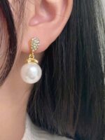 گوشواره مرواریدی بدل مدل Minimalist Elegant — 1 جفت - Image 4