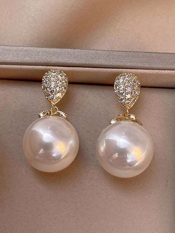 گوشواره مرواریدی بدل مدل Minimalist Elegant — 1 جفت - Image 3