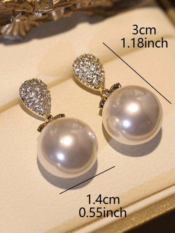 گوشواره مرواریدی بدل مدل Minimalist Elegant — 1 جفت - Image 5