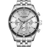 ساعت مردانه Lee Cooper Original Functions Active — آنالوگ با تقویم (سفید/نقره‌ای)