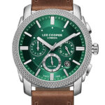 ساعت مچی مردانه Lee Cooper — بند چرمی قهوه‌ای با تقویم فعال