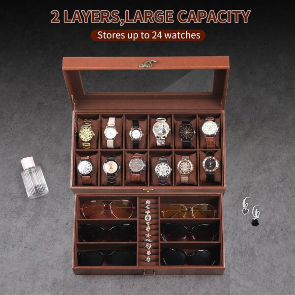 جعبه ساعت و جواهرات لوکس AUTOARK مدل MKAW041