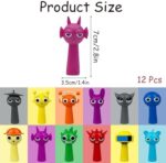 مجسمه های مینیاتوری S-prunki - مجموعه 12 عددی Figurine PVC با طراحی جذاب
