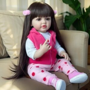 دخترک عروسک نوزاد واقعی ۲۲ اینچی از جنس وینیل نرم