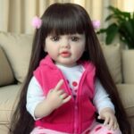 دخترک عروسک نوزاد واقعی ۲۲ اینچی از جنس وینیل نرم