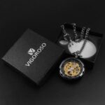 ساعت جیبی مکانیکی ویکوروسو مدل Classic Steampunk - Image 3