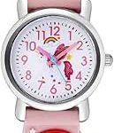 ساعت مچی دخترانه برای سنین 3 تا 12 سال | ساعت ورزشی ضد آب و دیجیتال با طرح کارتونی 3D