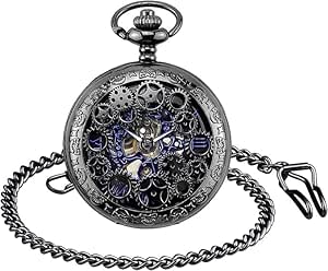 ساعت جیبی مکانیکی استیم‌پانک Tazweeq با طراحی فانتزی