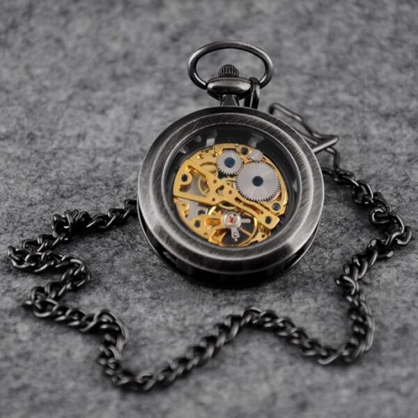 ساعت جیبی مکانیکی ویکوروسو مدل Classic Steampunk - Image 6