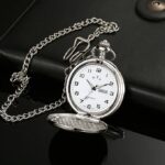 ساعت مچی جیبی کوارتز با نمایشگر درخشان، اعداد عربی و زنجیر جداشونده - Image 5