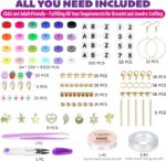 کیت ساخت دستبند با بیش از 6000 مهره سفالی – مجموعه جواهرات DIY - Image 2