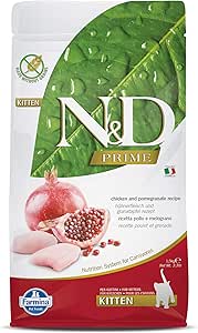 غذای خشک گربه فاریما مدل N&D Prime با طعم مرغ و انار - 1.5 کیلوگرم