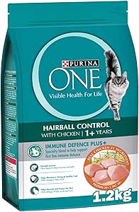غذای خشک گربه PURINA ONE Hairball Control با طعم مرغ 1.2 کیلوگرم