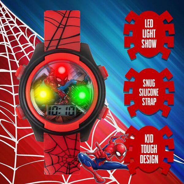 ساعت دیجیتال اسپایدرمن کودکان Accutime با نمایشگر LCD - Image 5