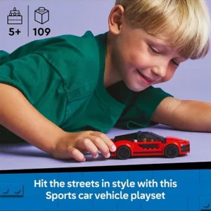 ست بازی لگو سیتی ماشین اسپورت قرمز LEGO City Red Sports Car