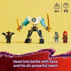 ست بازی LEGO NINJAGO Zane’s Battle Suit Mech با 3 مینی‌فیگور