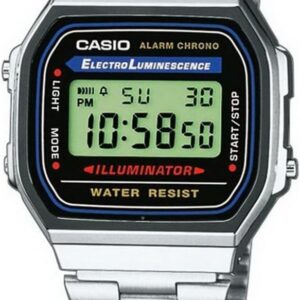 ساعت کوارتز کاسیو زنانه و مردانه A168WA-1WDF | Casio A168WA-1WDF
