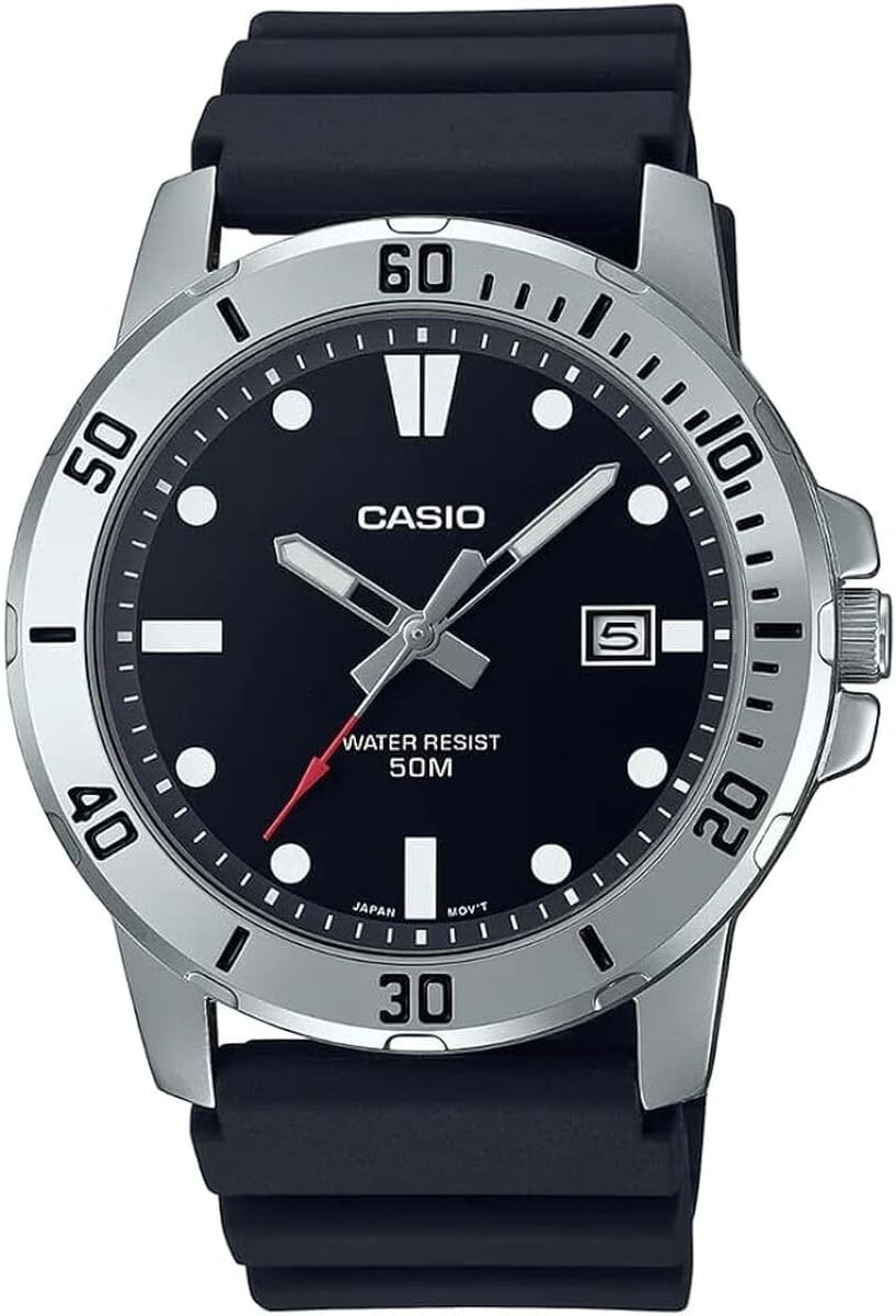 ساعت مچی کاسیو MTP-VD01-1EVUDF | Casio صفحه مشکی - Image 1 ساعت مچی کاسیو MTP-VD01-1EVUDF | Casio صفحه مشکی