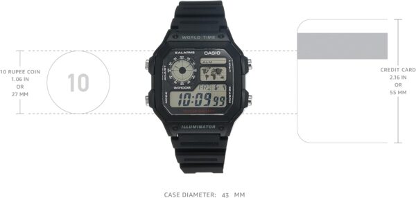 ساعت دیجیتال کاسیو کوارتز AE-1200WH-1A | Casio