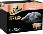 غذای مرطوب گربه شِبا تیونا و سالمون | Sheba 6×85 گرم