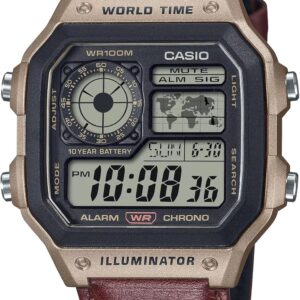 ساعت Casio AE-1200WHL-5AVDF | Casio Watch: Red AE-1200WHL-5AVDF