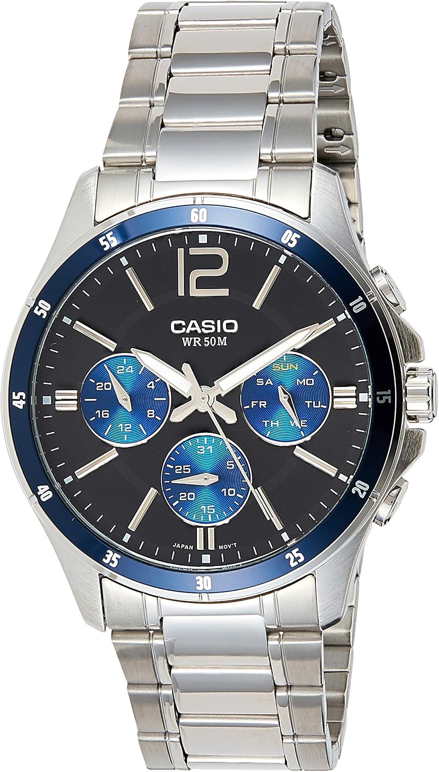 ساعت مچی مردانه کاسیو مدل MTP-1374D-2AVDF | Casio Stainless Steel - Image 1 ساعت مچی مردانه کاسیو مدل MTP-1374D-2AVDF | Casio Stainless Steel
