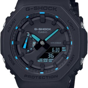 ساعت دیجیتال کوارتز کاسیو GA-2100-1A2ER آبی | Casio GA-2100-1A2ER
