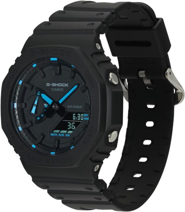 ساعت دیجیتال کوارتز کاسیو GA-2100-1A2ER آبی | Casio GA-2100-1A2ER